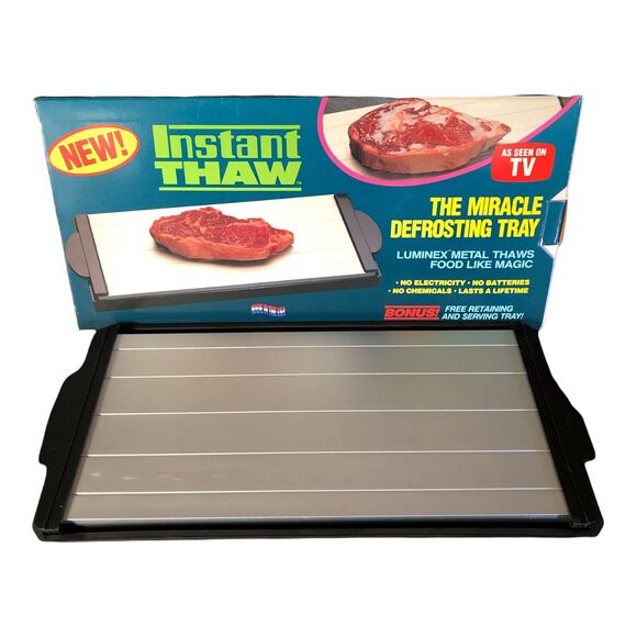 Vintage Instant Thaw Defrosting Food With Tray 1995 The Media Group With Box - Picture 1 of 4